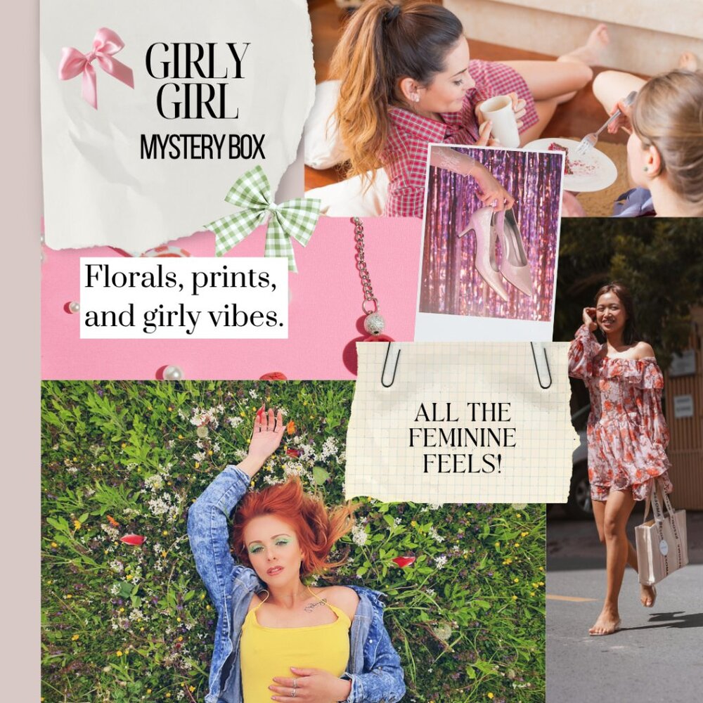Girly Girl Mystery Box | 4 Feminine Women's Small Pieces | Florals & Pink